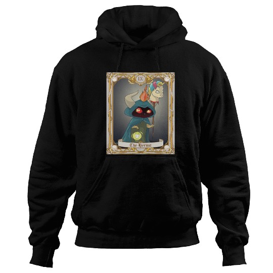 The Hermit Tarot Card, Major Arcana Anime Baphomet Hoodies