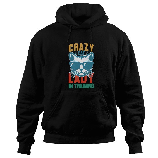 Crazy cat lady Hoodies