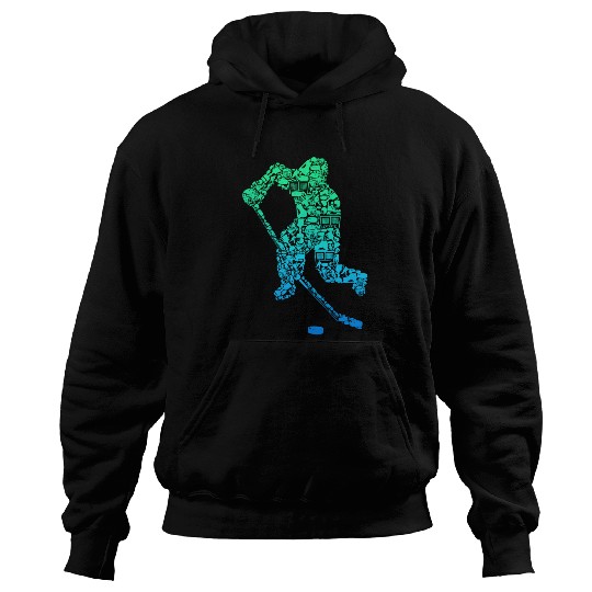Ice hockey player ice hockey boys children Hoodies