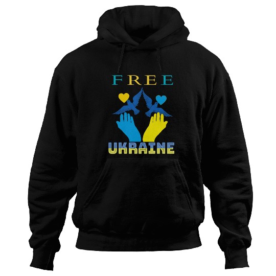 Free Ukraine. Peace not War. Hoodies