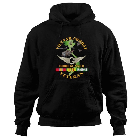 Army Vietnam Combat AVN Vet Door Gunner Air Assaul Hoodies