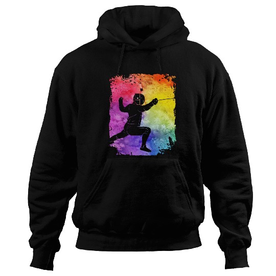 Fencing Retro Hoodies