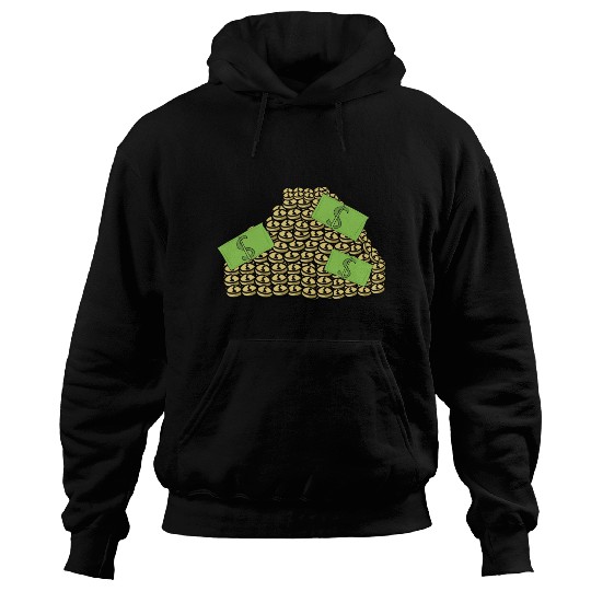Gold dollar money jewelry coins expensive Hoodies