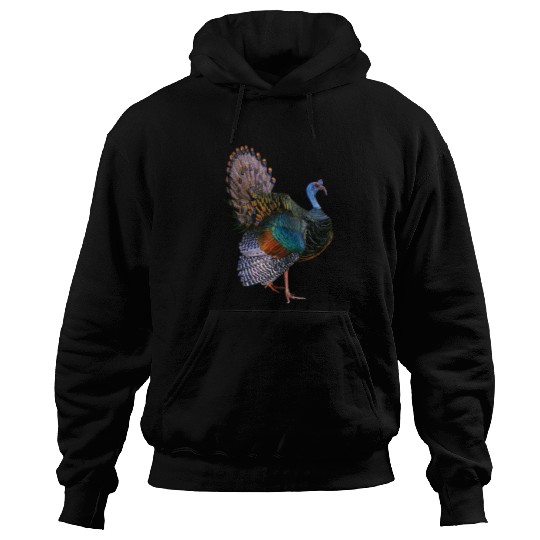 Iridescent Ocellated Turkey Hoodies