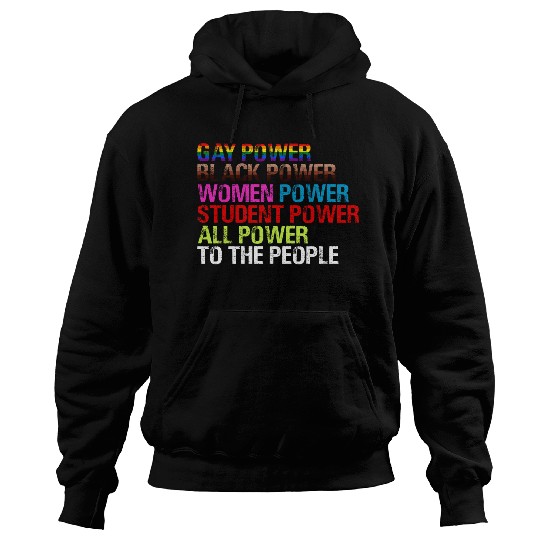 Gay Power Black Power Women Power LGBTQ Gay Pride Hoodies