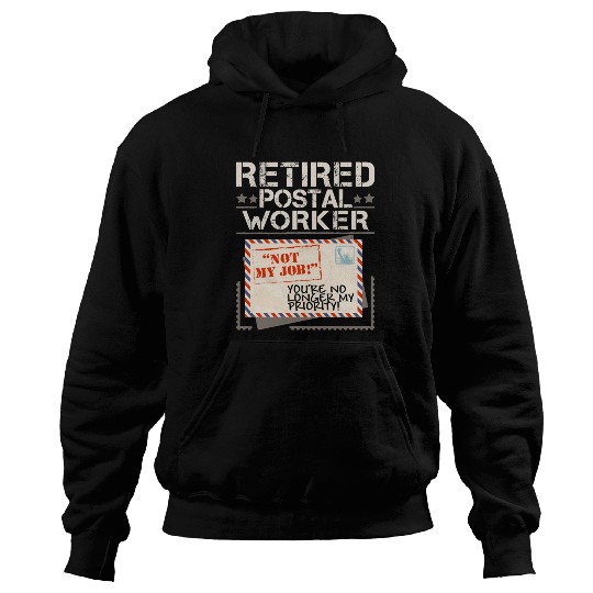 Retired Postal Worker Mailman Postman Mail Hoodies