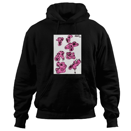 pink zombies Hoodies