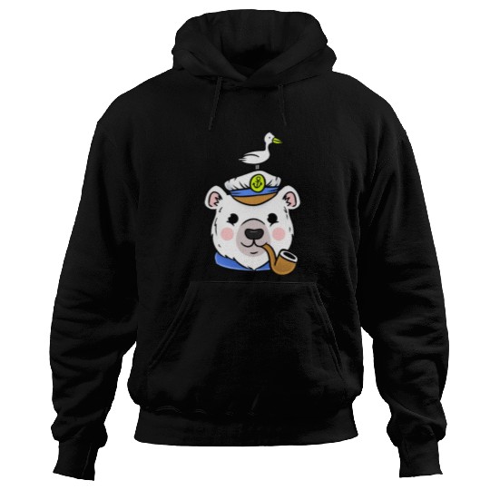 Polar Bear Sailor Captain For Sailing Lover Hoodies