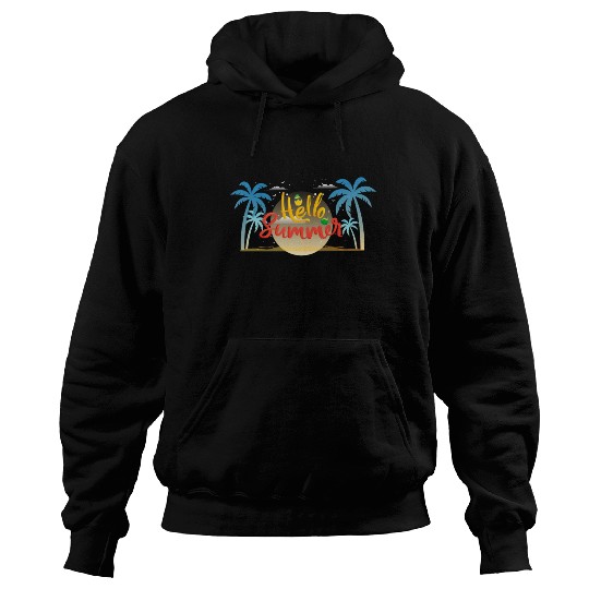 hello palm hello summer hello sands Hoodies
