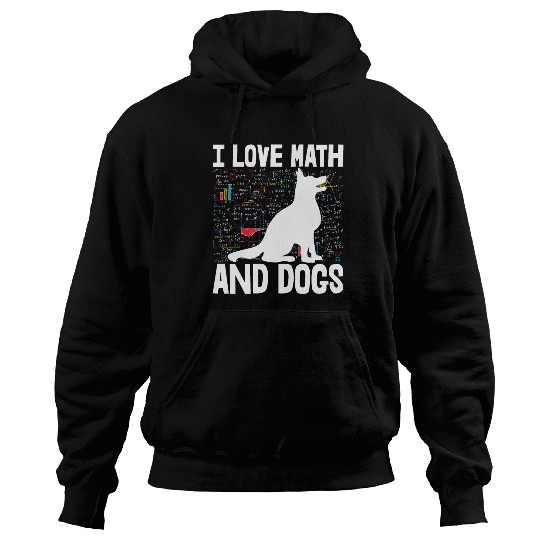 I Love Math & Dogs Hoodies