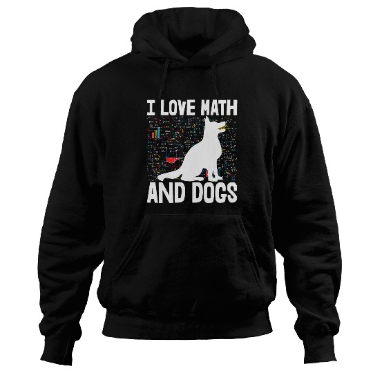 I Love Math & Dogs Hoodies