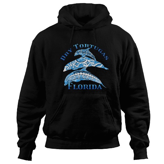 Dry Tortugas Florida Vacation Tribal Dolphins Hoodies