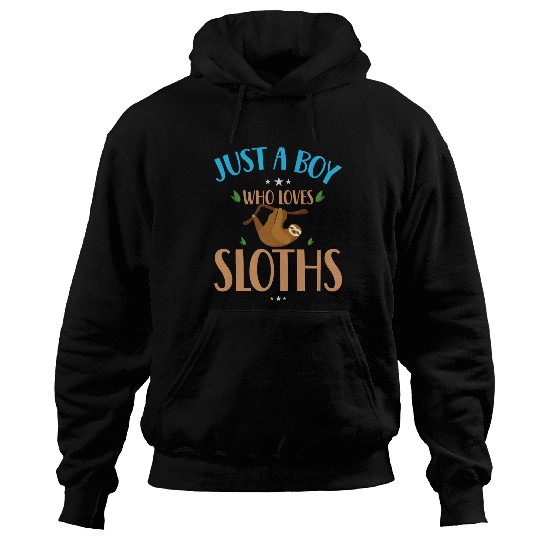 Sloth Sloths, Boy, Trees Hoodies