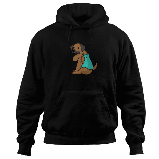 I Love Dad Rhodesian Ridgeback Hoodies
