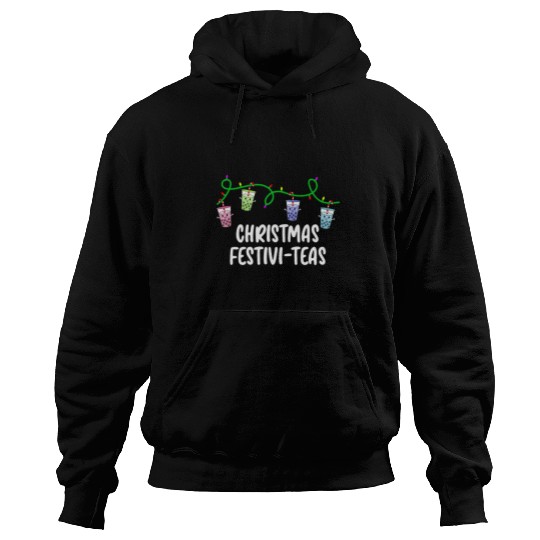 Boba Tea Relax Christmas Cute Kawaii Bubble Milk Hoodies