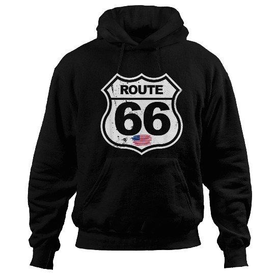 Vintage Route 66 retro style Hoodies