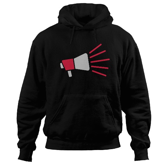 Icon megaphone loud speech Hoodies