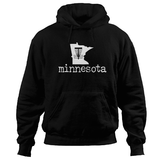 State of Minnesota Disc Golf Hoodies Golfer Golfing