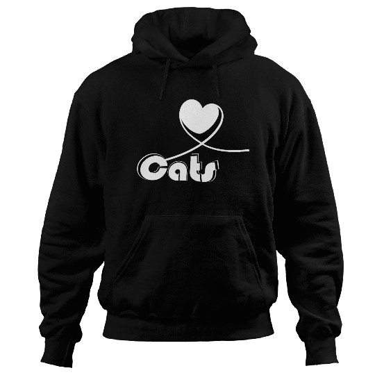 I love cats Hoodies