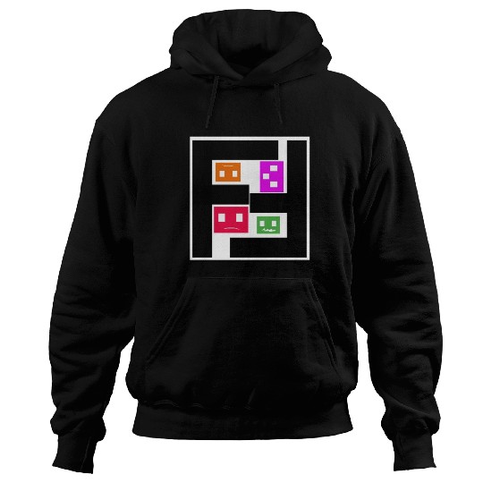 Geometric Cubes In Game - multi-sided cubes Hoodies