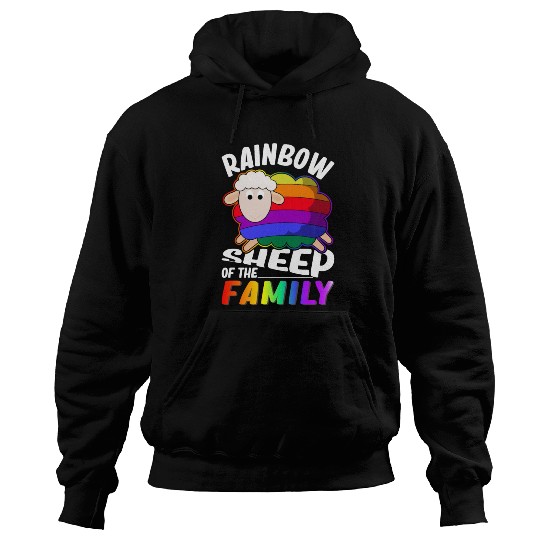 Rainbow Sheep Lesbian Gay Pride Hoodies
