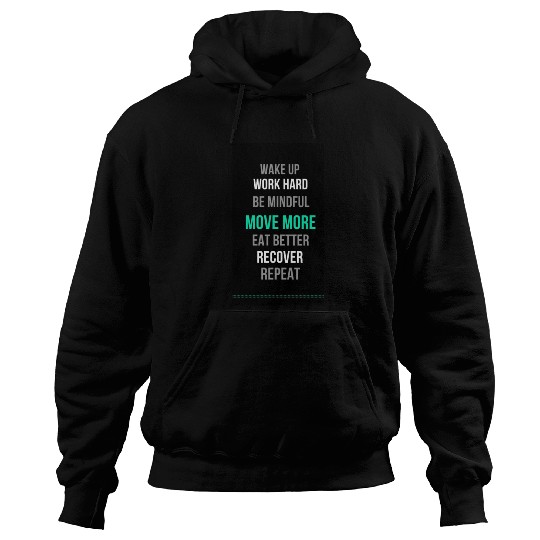 Wake up, work hard Hoodies