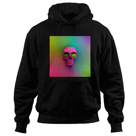 budsack neon neon mexican holiday skull day Hoodies