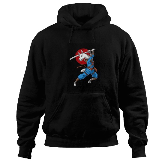 Llama Ninja Samurai Hoodies