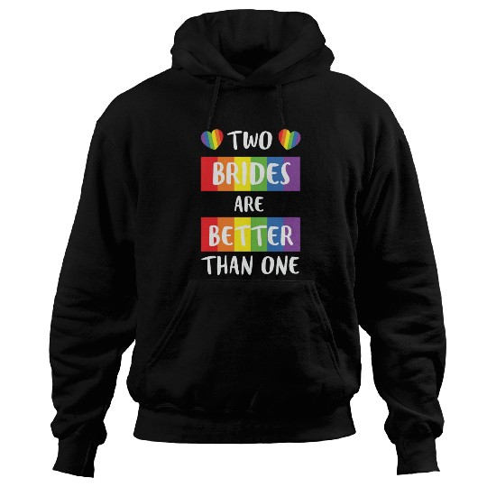 LBGT Flag Gay Pride Human Two Brides better than Hoodies