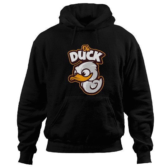 Oh Duck! Surprised Cool Duck Hoodies