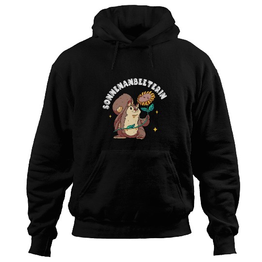 Sonnenanbeeterin Squirrel & Sunflower-Themed Hoodies