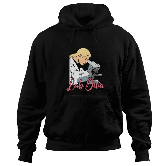 Lab Diva Chemist Laboratory Technician Science Hoodies