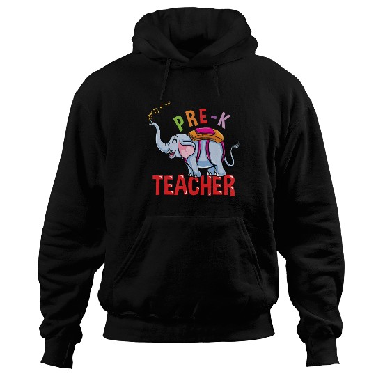 Back To School Elephant Pre-K Teacher Hoodies