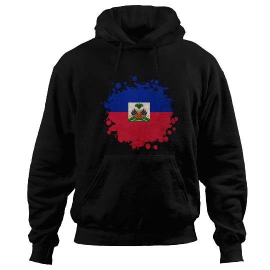Haiti flags blob Hoodies