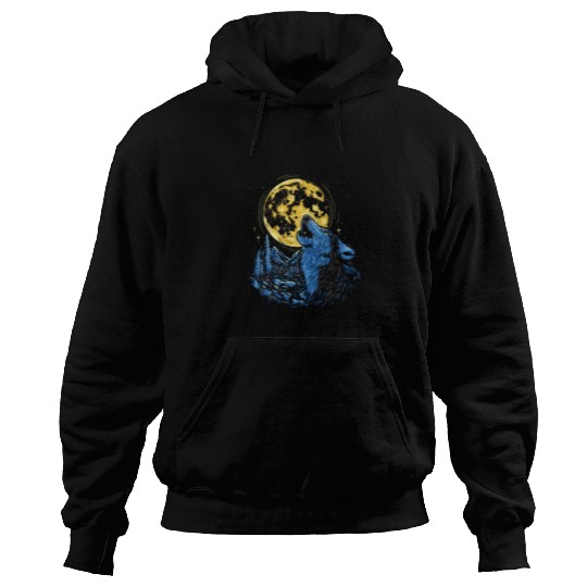 Wolf Moon Forest Wolves Nature Nature Liever Full Hoodies