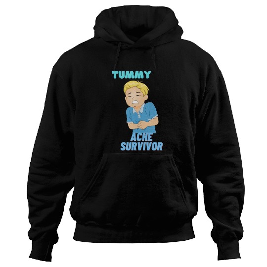 Tummy Ache Survivor Funny Back To School Hoodies