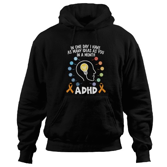 ADHD Warrior Embrace Neurodiversity ADHD Awareness Hoodies