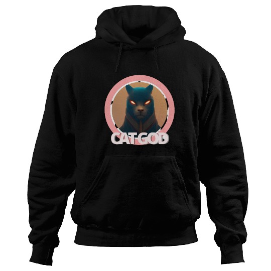 Samurai Cat God Hoodies