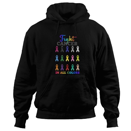 Cancer Sucks In Every Color Fighter Fight Support Hoodies
