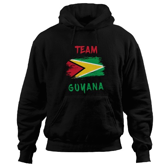 Team Guyana flags design Hoodies
