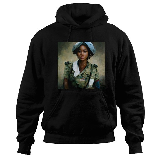 Beautiful US army combat medic painting Hoodies