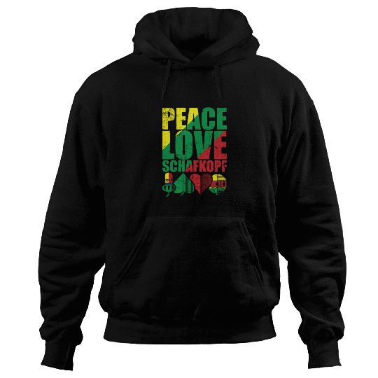 Peace Love Sheepshead Card Game Playing Card Hoodies