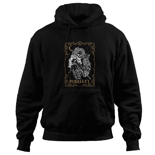 Kawaii Cat Tarot Card Occult Club Gothic Animal Hoodies