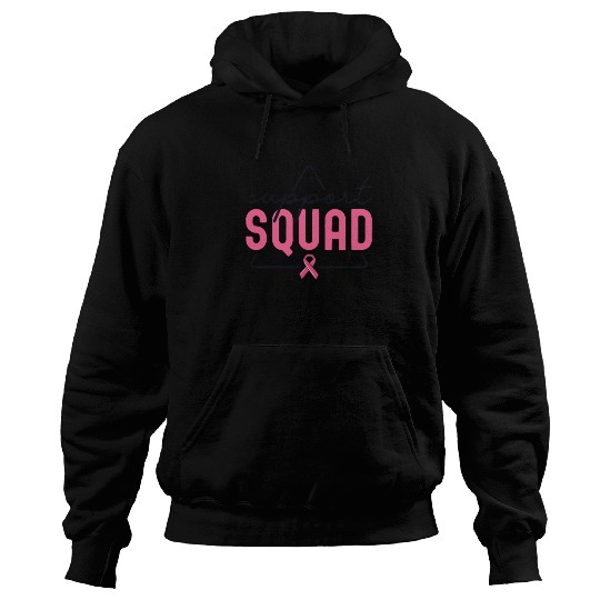 Breast Cancer Support Squad Matching Family Hoodies