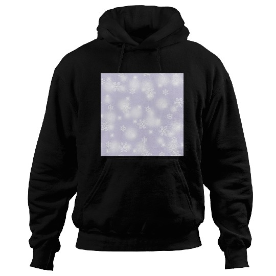 Lavender Snowflakes Pattern Hoodies