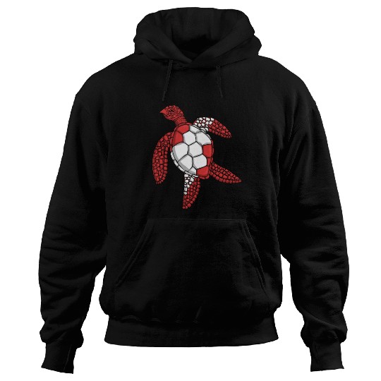 Scuba Diver Red White Flag Turtle Scuba Diving Hoodies