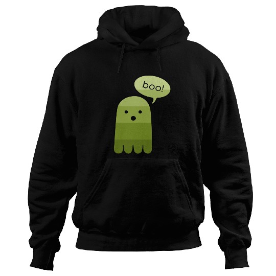 Army Green Boo Ghost Halloween Hoodies