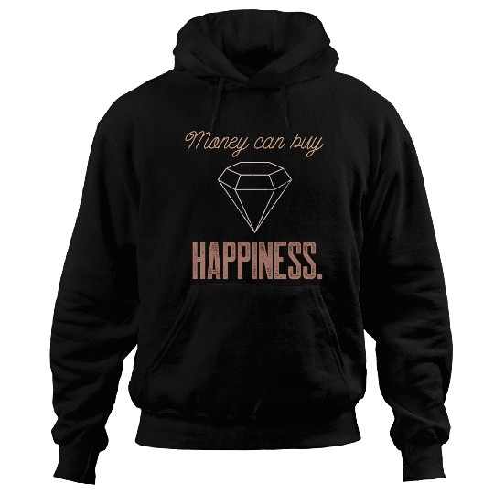 Jewelry Bling Money Can Buy Happiness Funny Diamon Hoodies