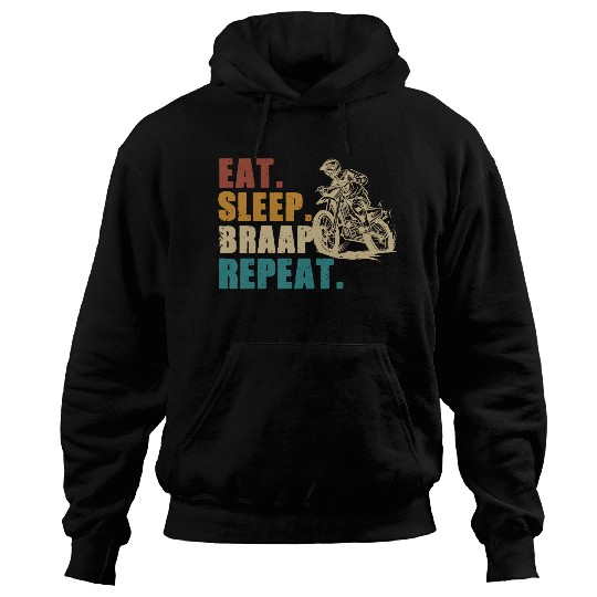 Motorcycle Sleep Braaap Hoodies