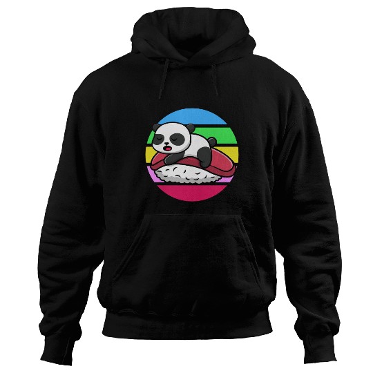 Panda Sleeps On Sushi Hoodies